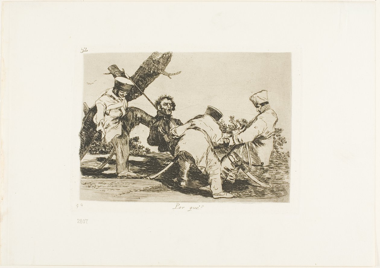 Warum?, Platte 32 aus Die Schrecken des Krieges von Francisco Jose de Goya y Lucientes