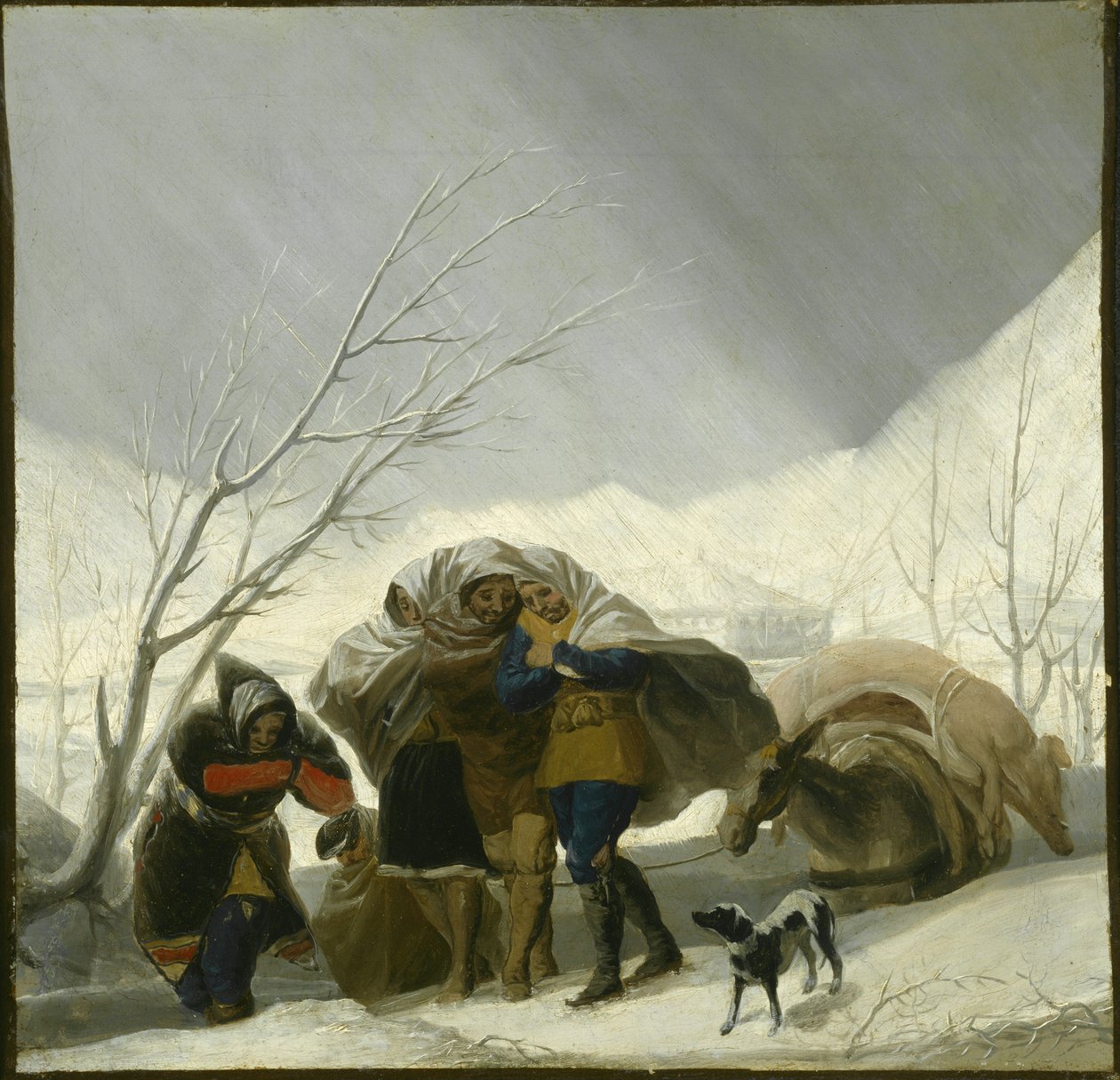 Winterszene, ca. 1786 von Francisco de Goya