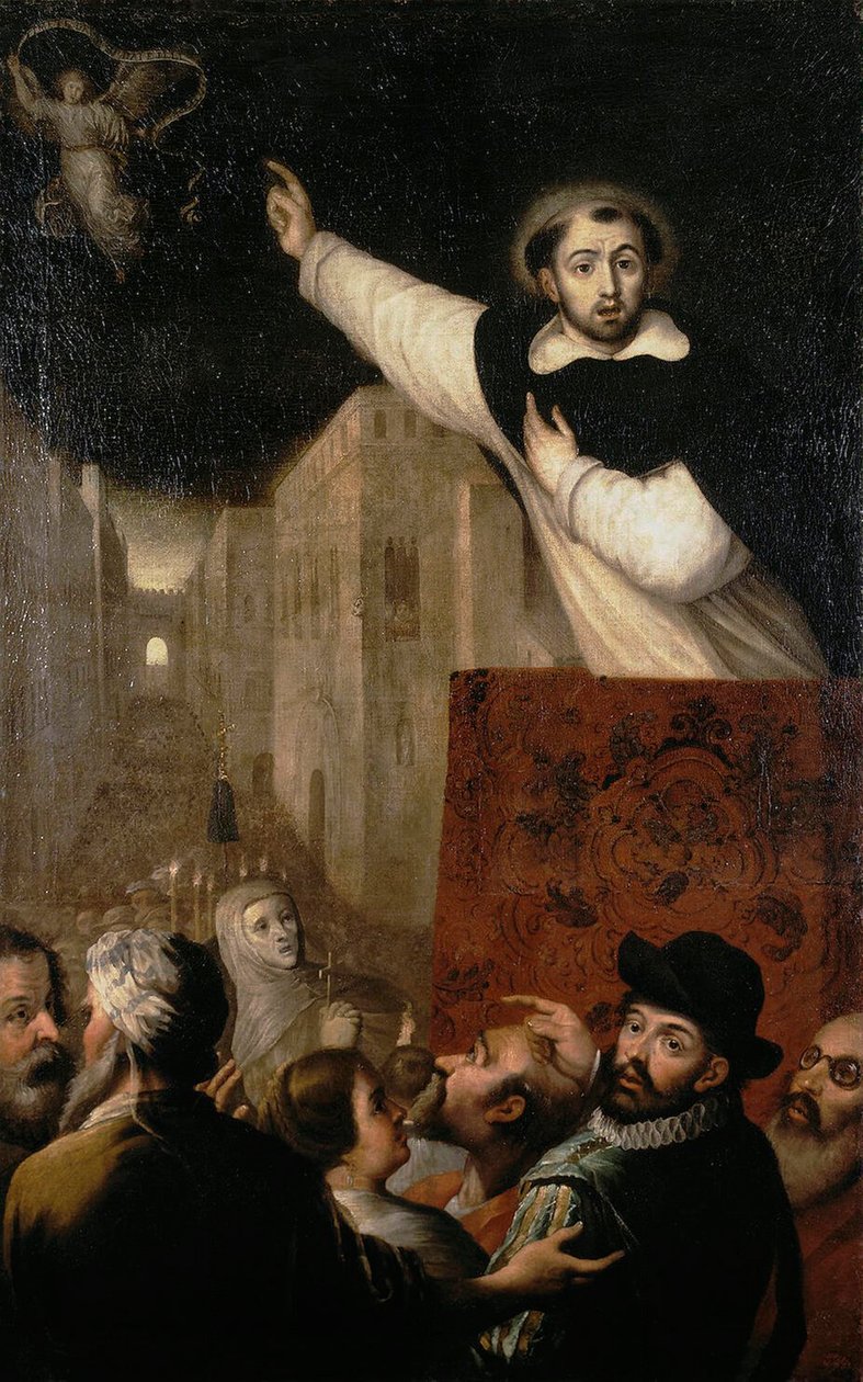 Predigt des Heiligen Vinzenz Ferrer, frühes 17. Jahrhundert von Francisco Ribalta