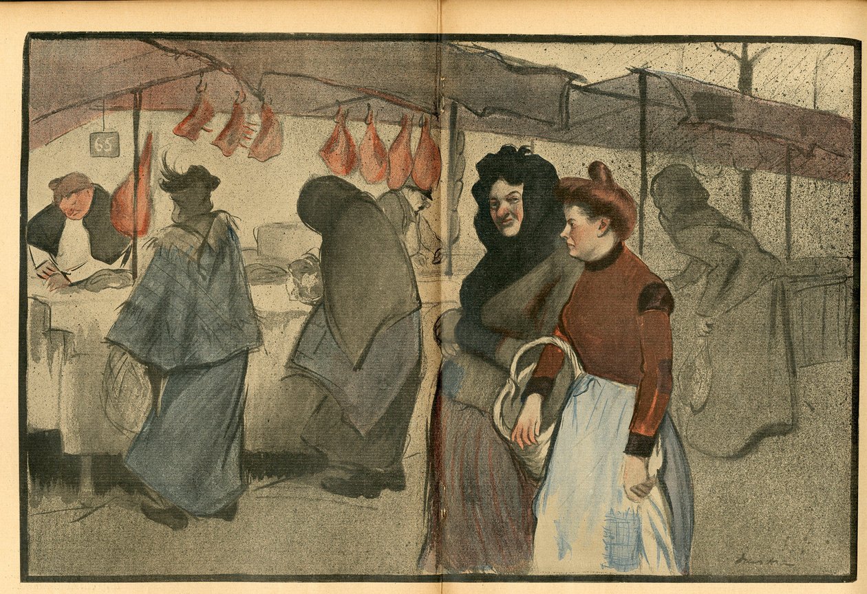 Der Butterteller, Nummer 47, Satirisch in Farben von Francisco Sancha y Lengo