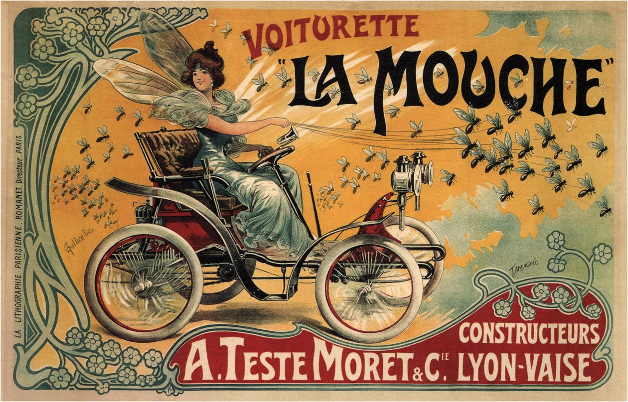 Voiturette La Mouche, 1900 von Francisco Tamagno