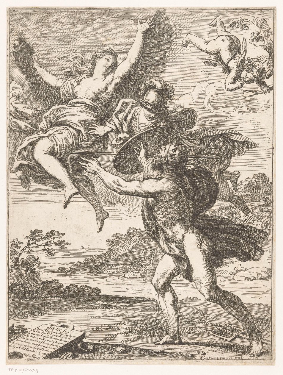 Coronis in eine Krähe verwandelt von Francisco Vieira de Mattos