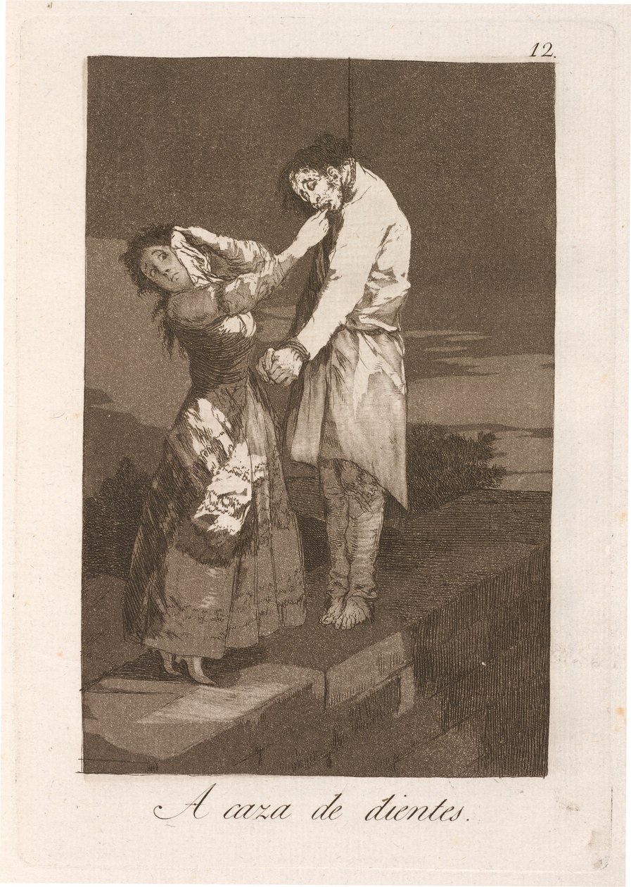 Auf der Jagd nach Zähnen von Francisco de Goya
