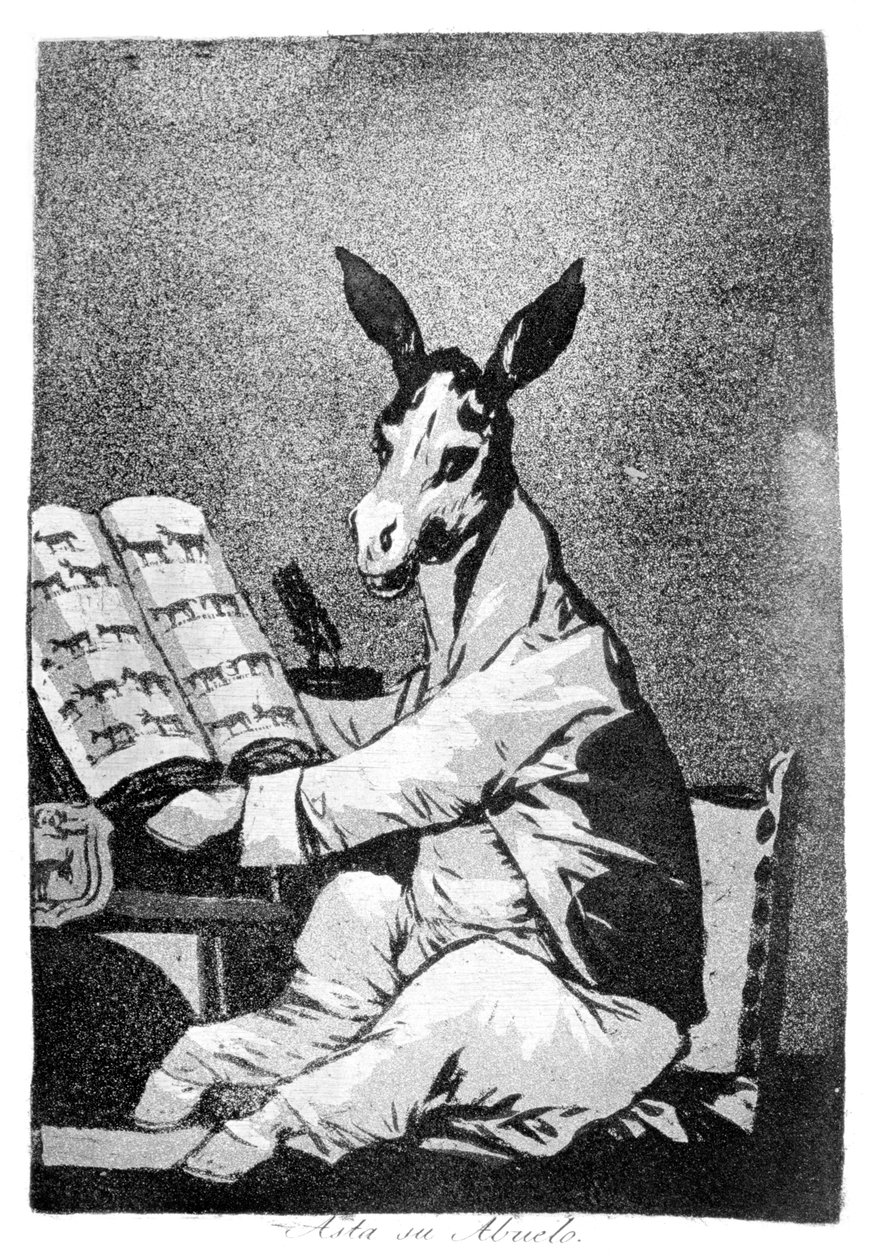 Schon sein Großvater, 1799 von Francisco de Goya