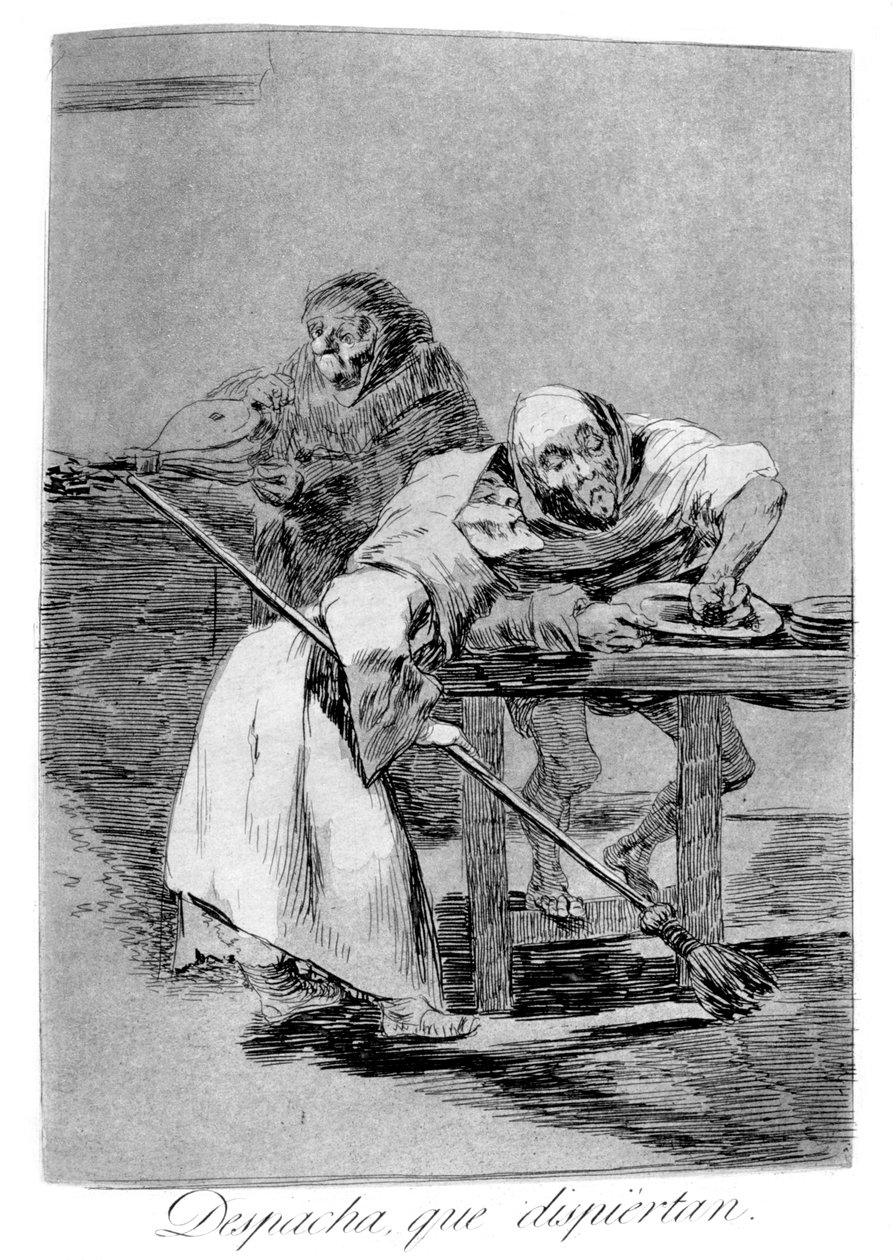 Sei schnell, sie wachen auf, 1799 von Francisco de Goya