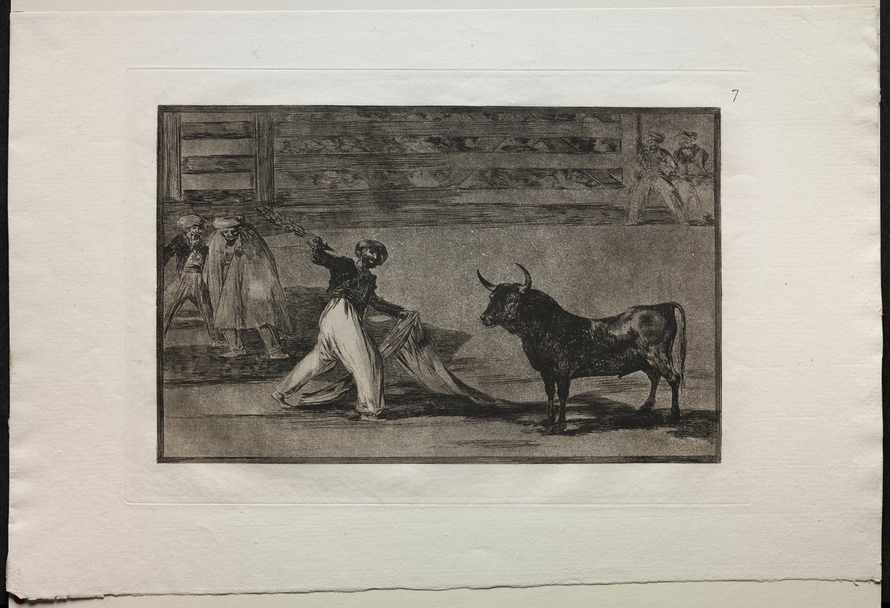 Stierkämpfe: Ursprung der Harpunen oder Banderillas von Francisco de Goya