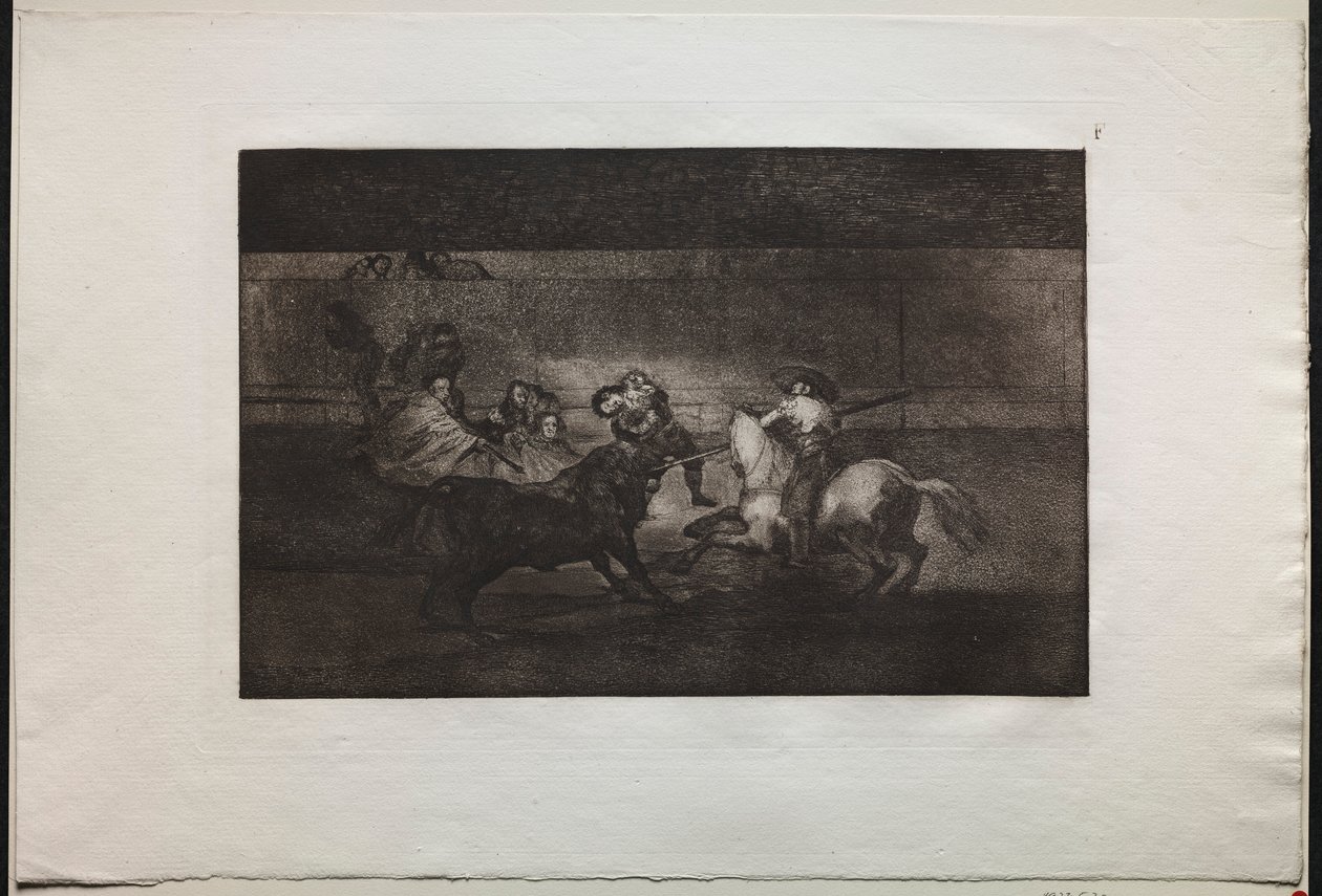 Stierkämpfe: Der Tod von Pepe Illo 3. Komposition, 1876 von Francisco de Goya
