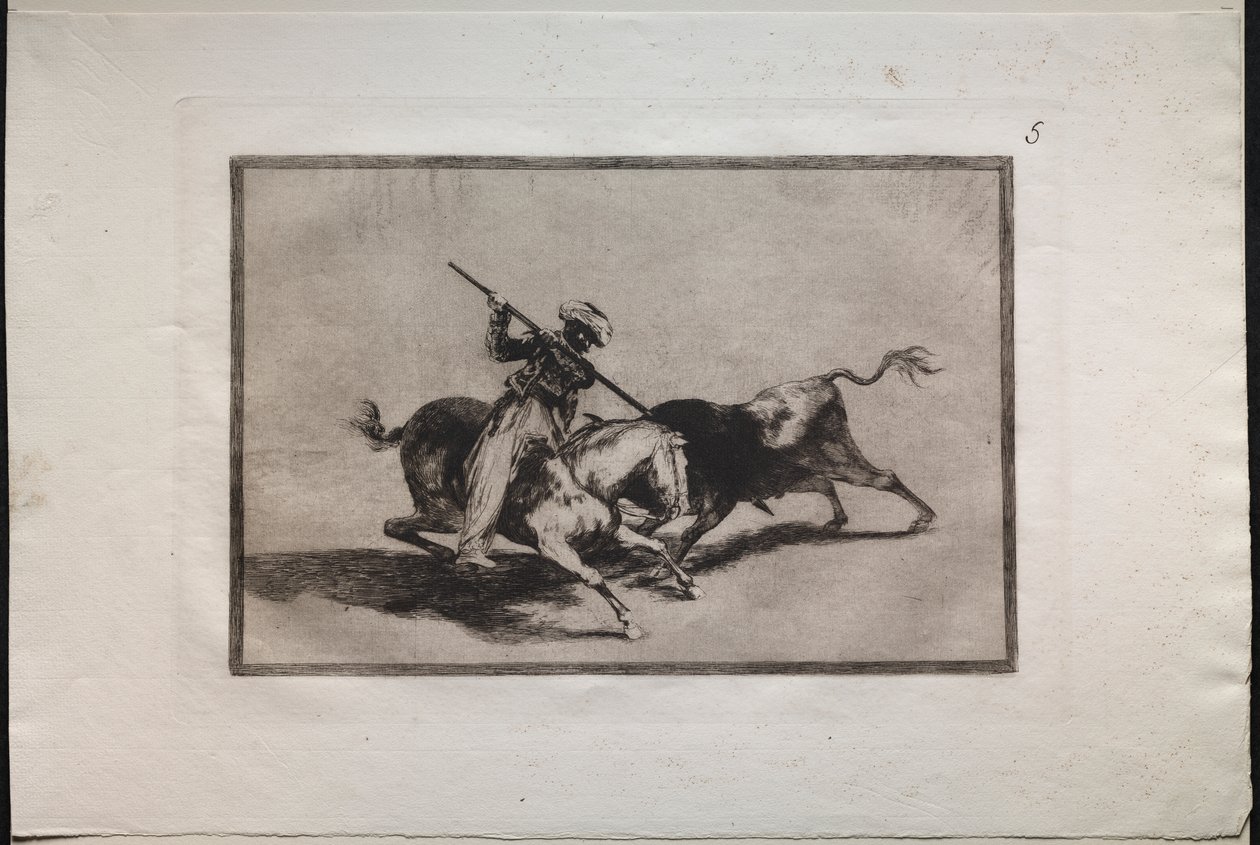 Stierkämpfe: Der temperamentvolle Maure Gazul ist der Erste, der nach den Regeln kämpft von Francisco de Goya