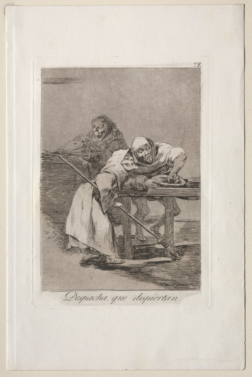 Caprichos: Sei schnell, sie wachen auf von Francisco de Goya