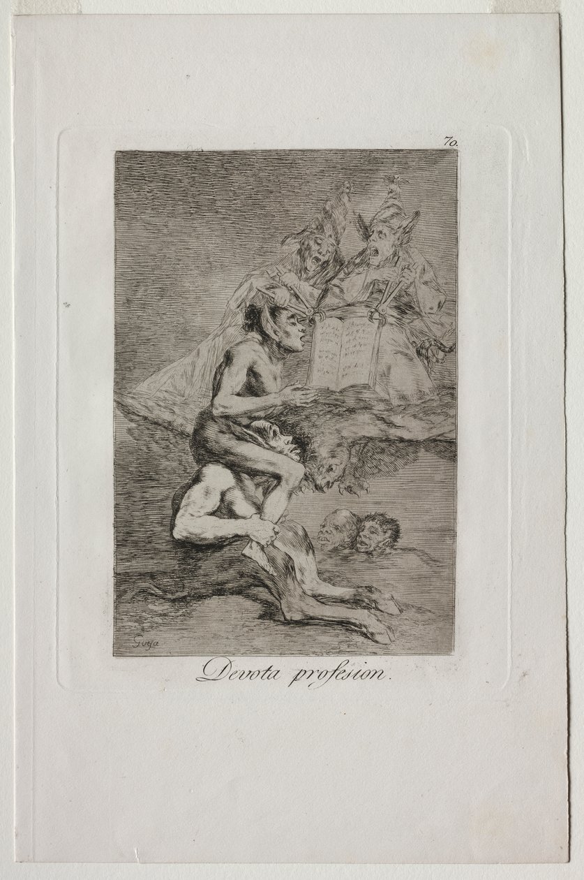 Caprichos: Frommer Beruf von Francisco de Goya