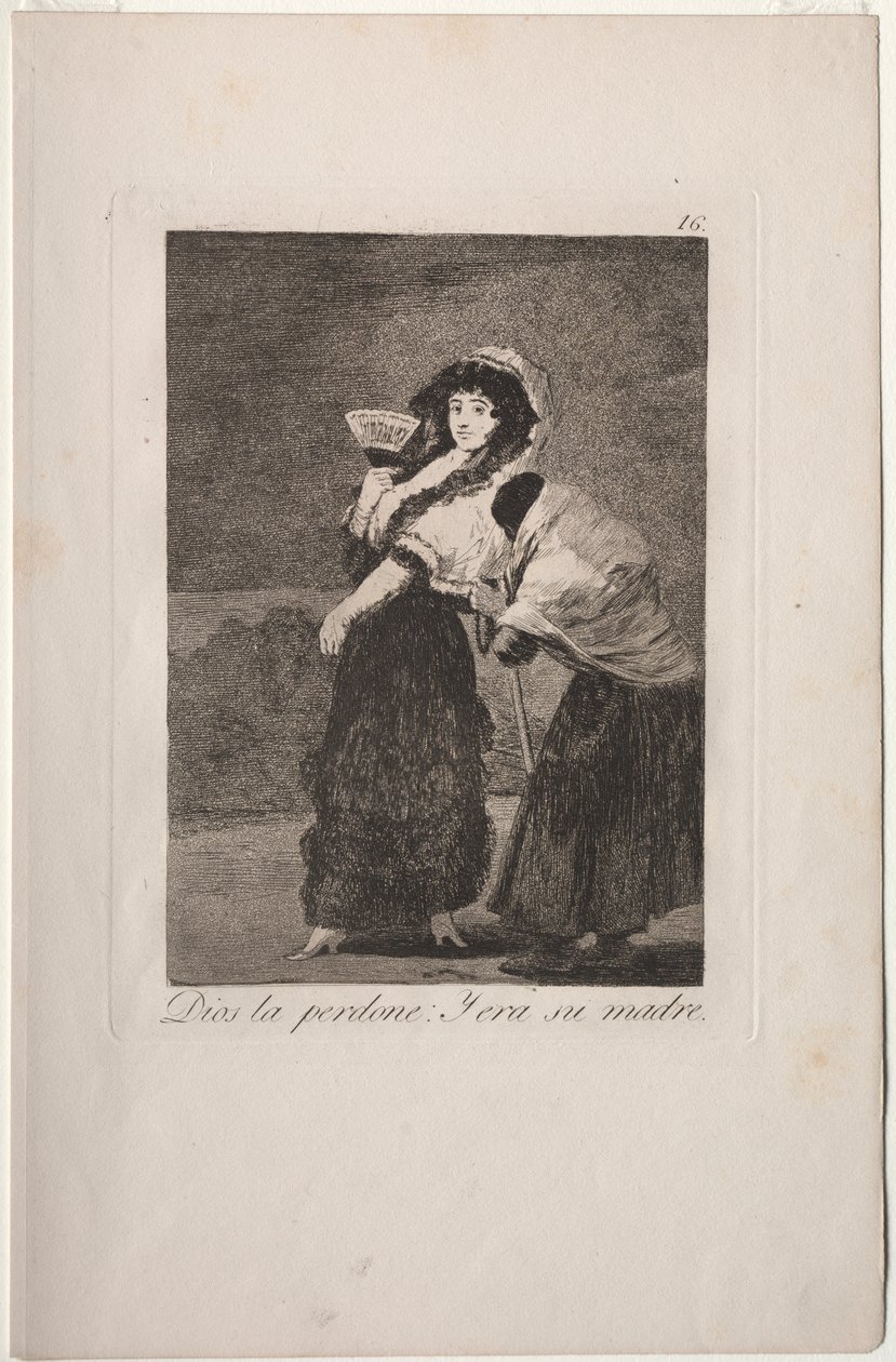 Caprichos: Um Himmels Willen: und es war ihre Mutter. von Francisco de Goya