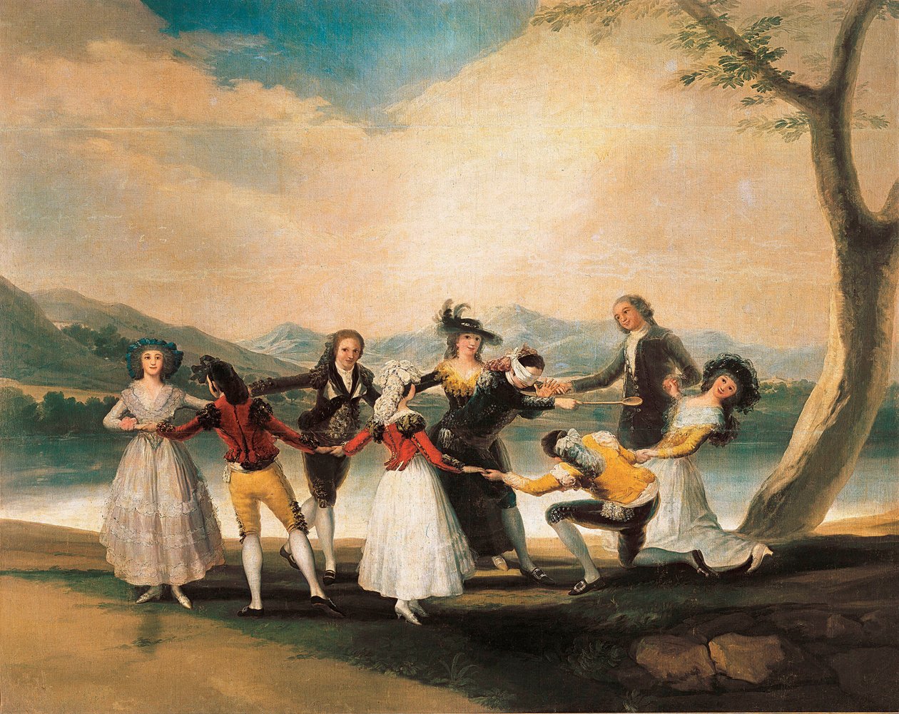 Colin maillard (Cucharon) 1788-1789 von Francisco de Goya
