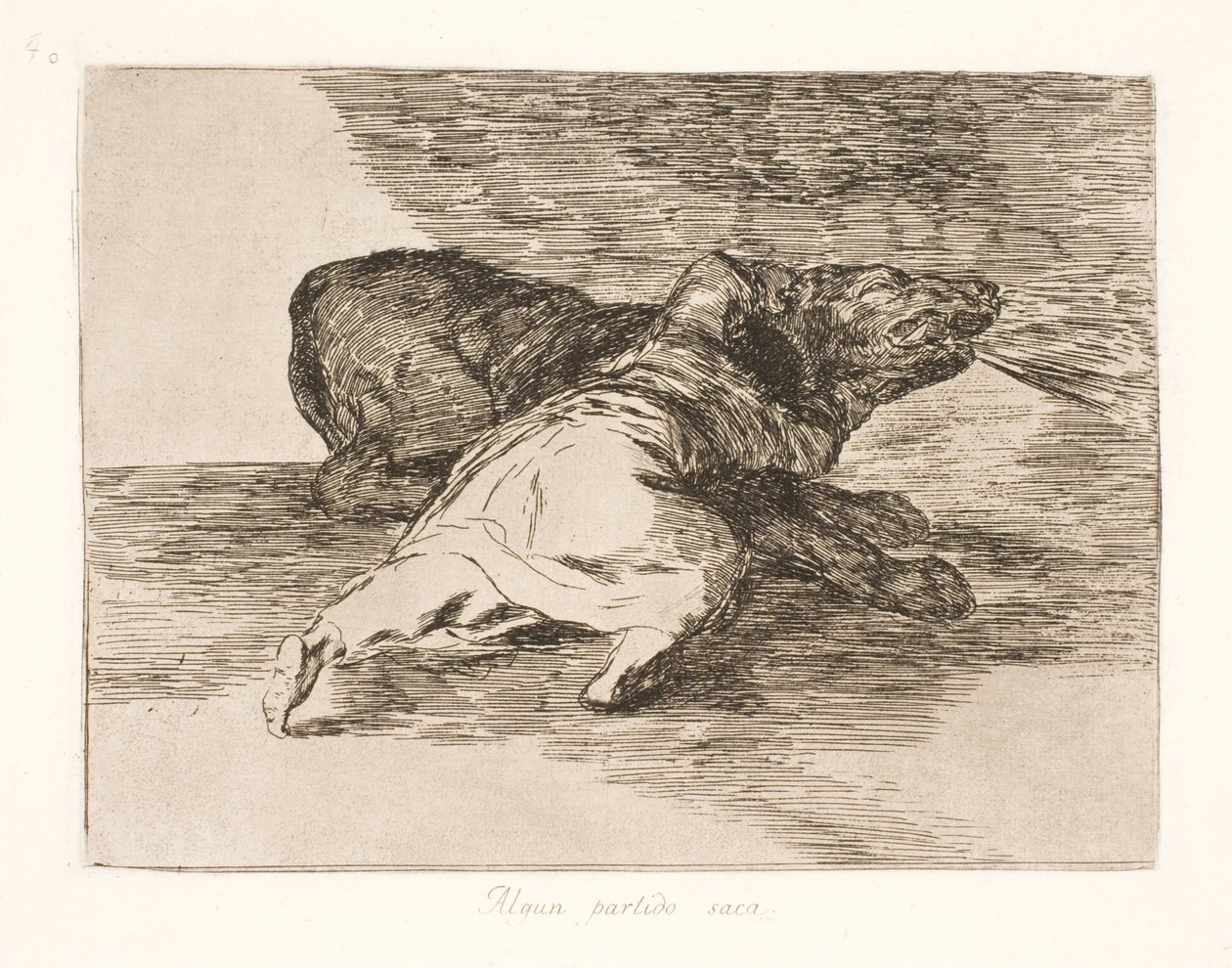 Er bekommt etwas davon! (40) von Francisco de Goya
