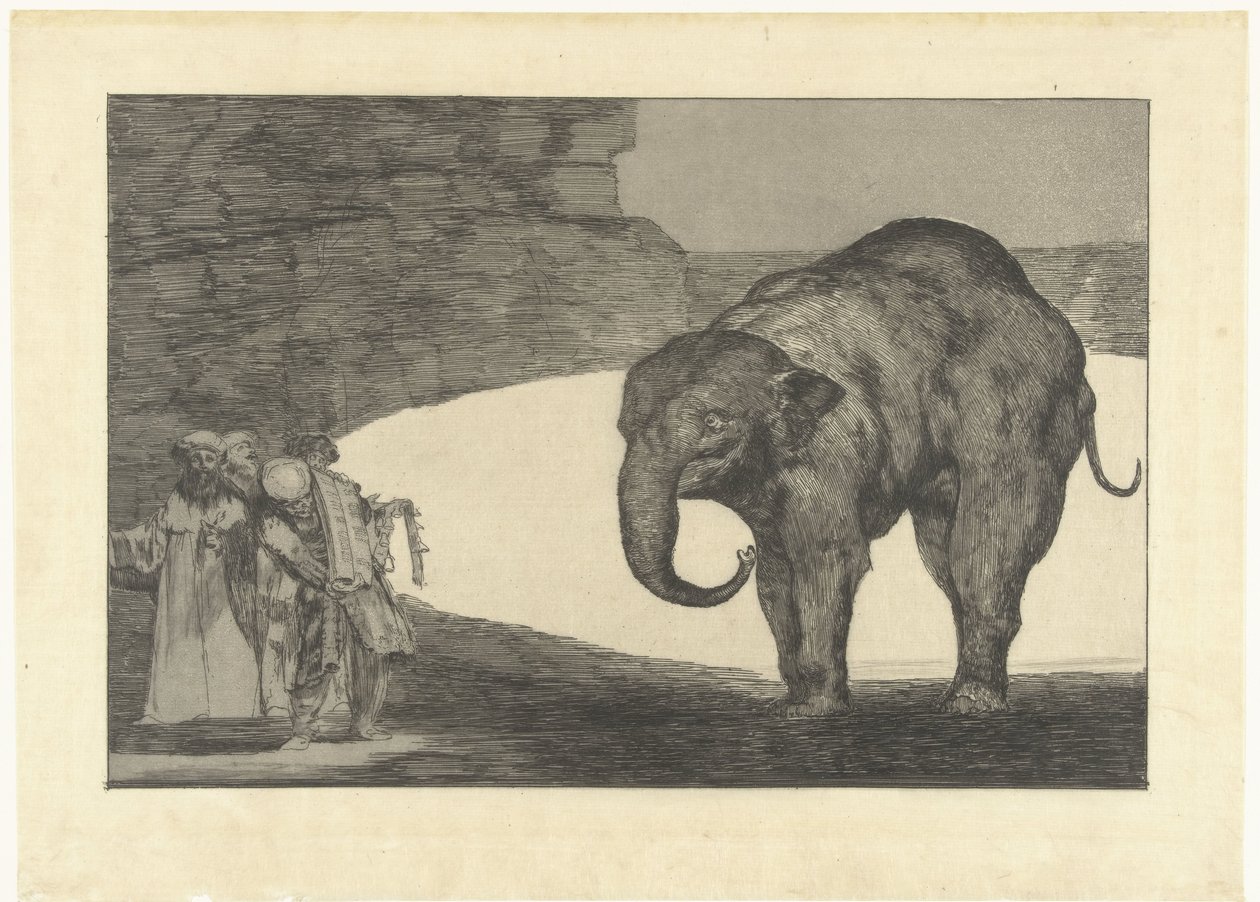Torheit des Tieres von Francisco de Goya