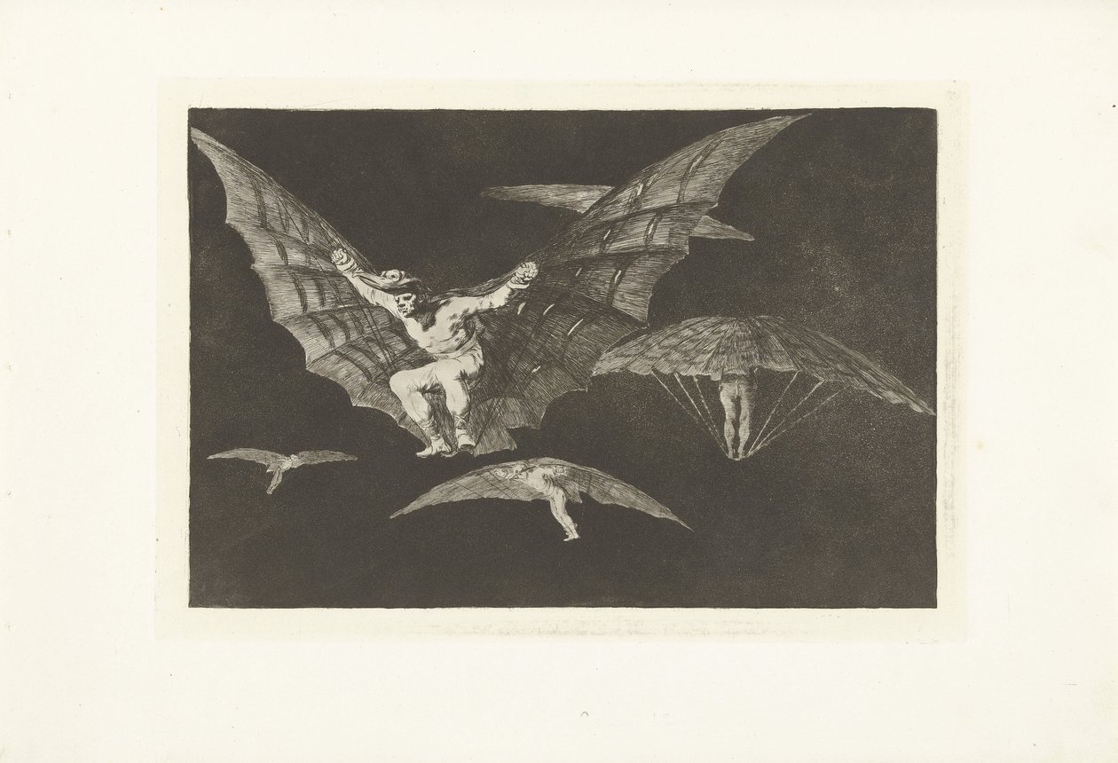 Eine Art zu fliegen (Los Disparates) von Francisco de Goya