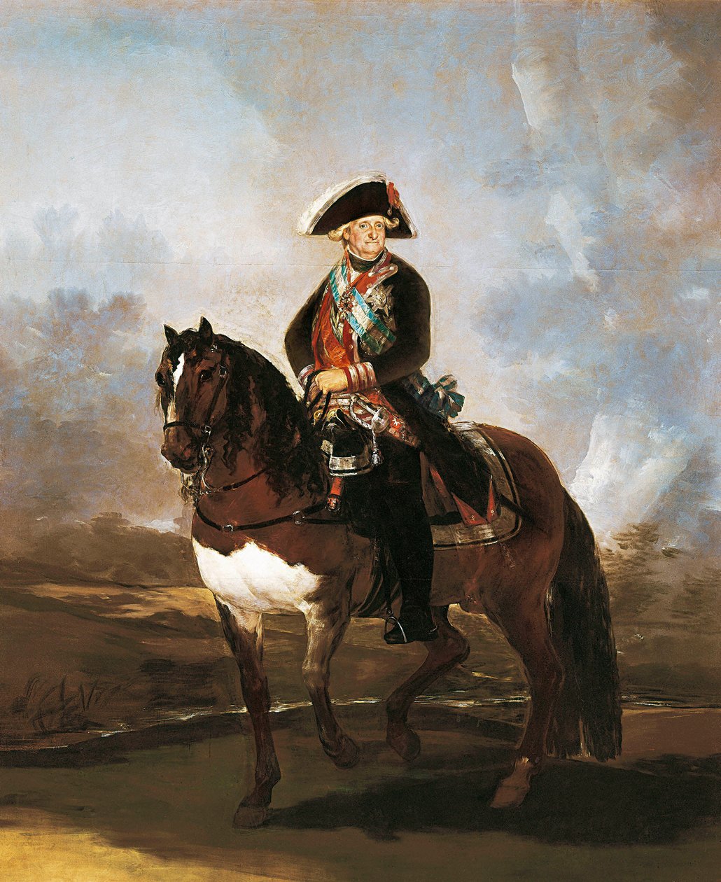 Reiterporträt von König Carlos IV von Francisco de Goya
