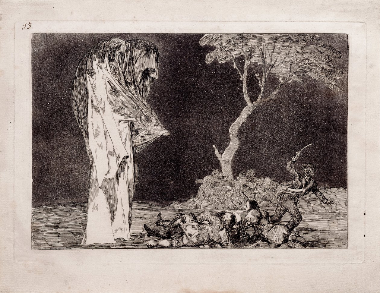 Furchtbare Torheit aus der Serie Los Disparates Follies, 1815-1819 von Francisco de Goya