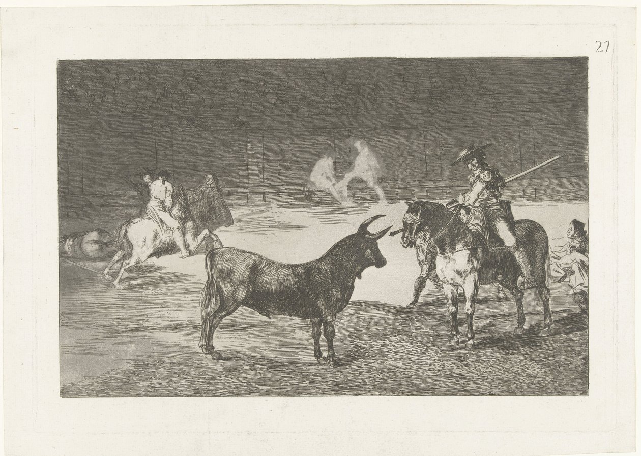 Fernando del Toro fordert einen Stier heraus von Francisco de Goya