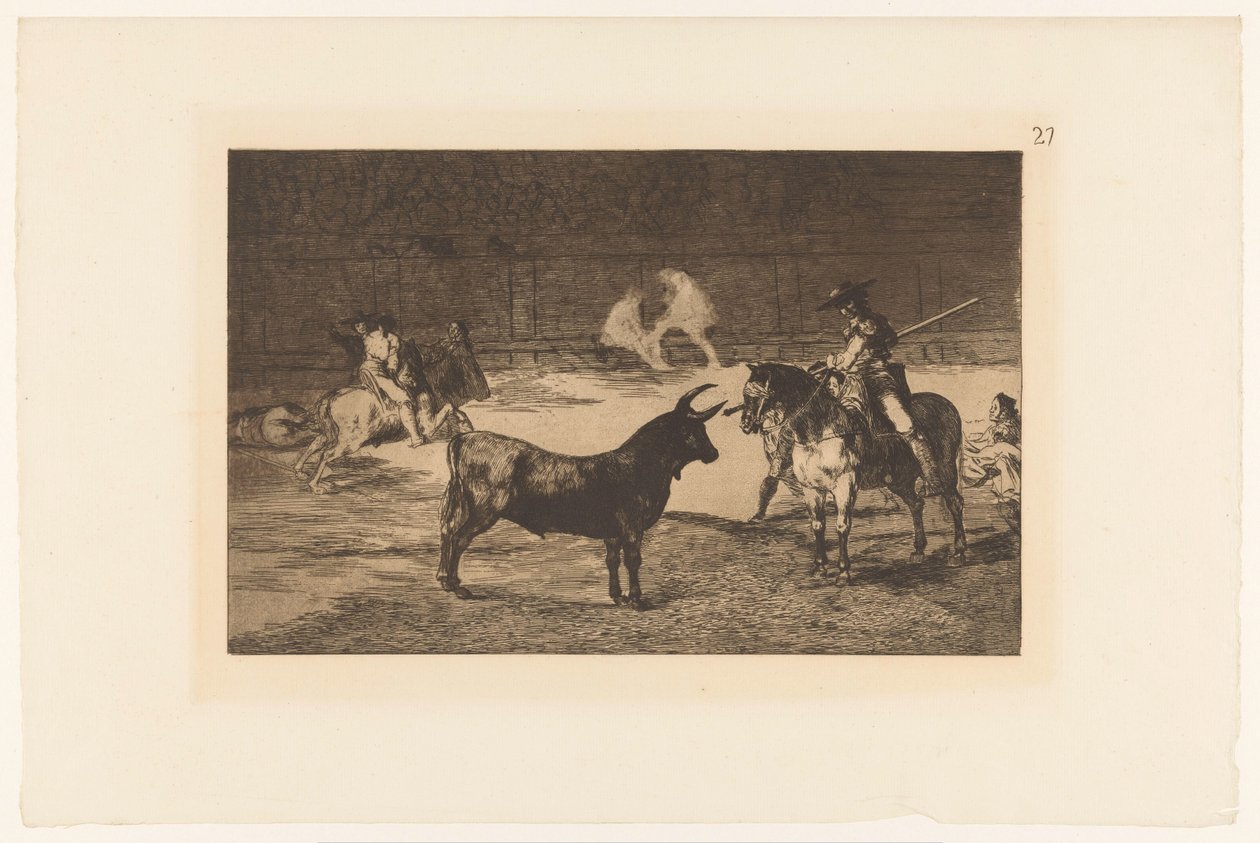 Fernando del Toro fordert einen Stier heraus von Francisco de Goya