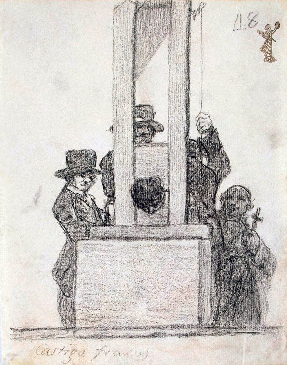 Französische Strafe, zwischen 1824 und 1828 von Francisco de Goya