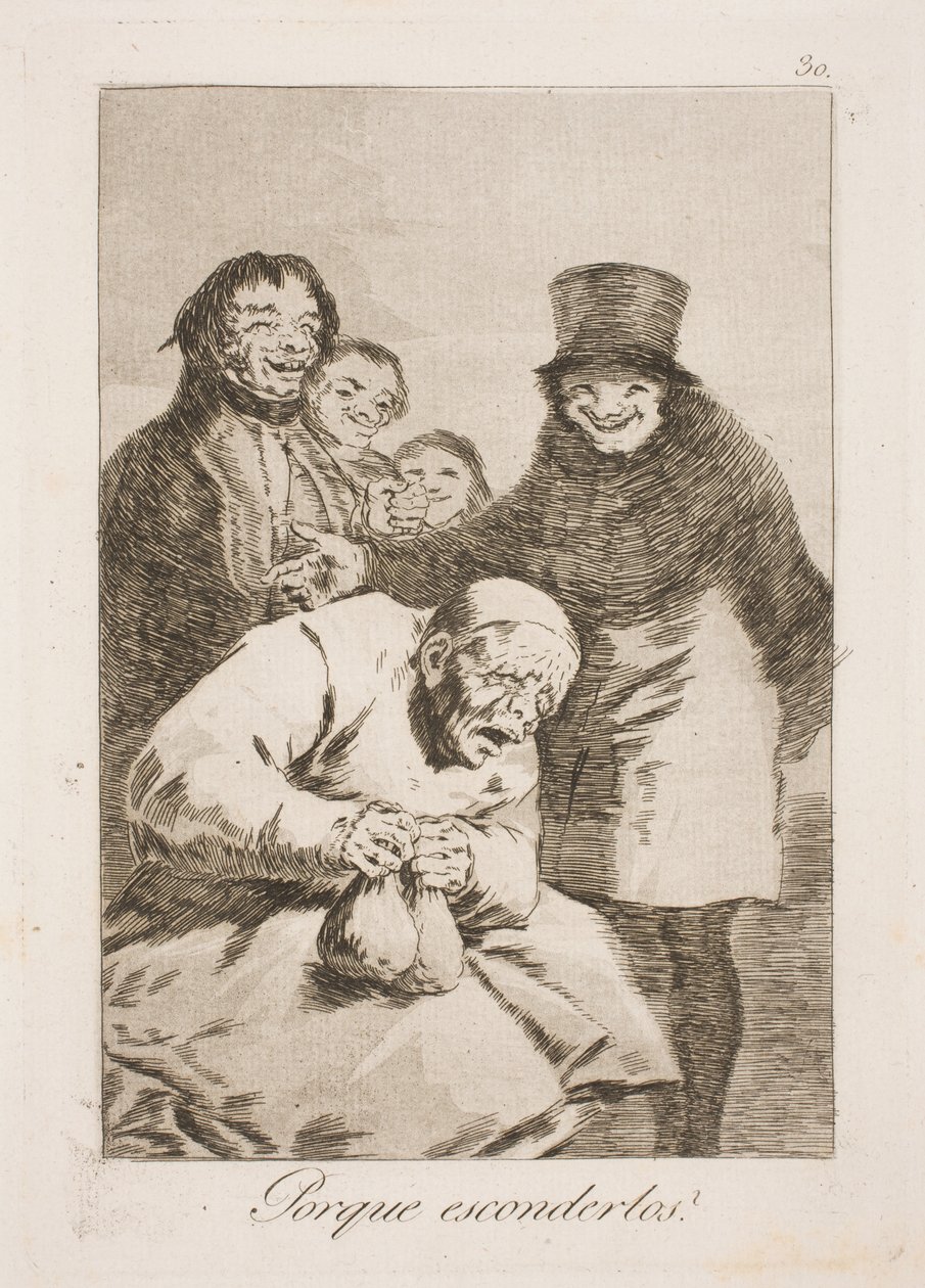 Warum sie verstecken? von Francisco de Goya