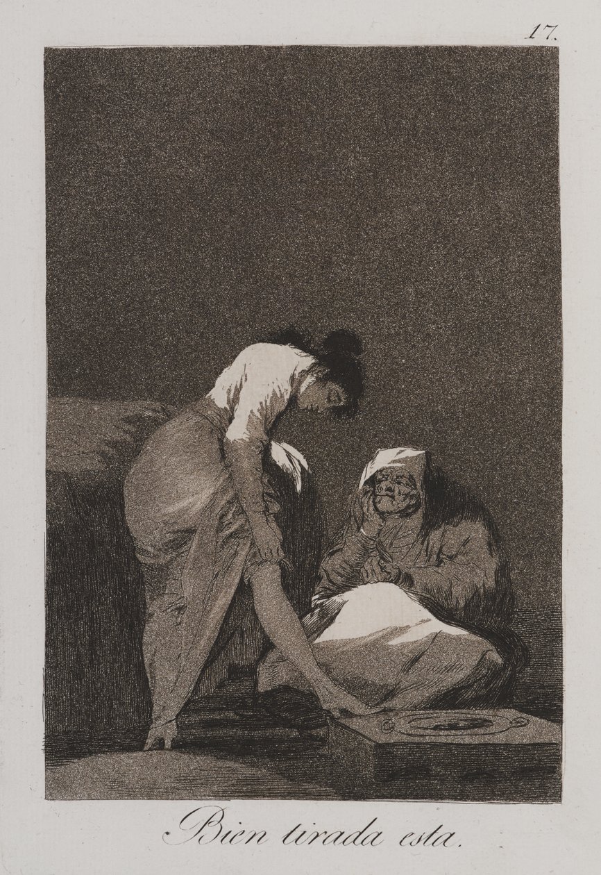 Es ist schön gespannt (Bien tirada está) von Francisco de Goya