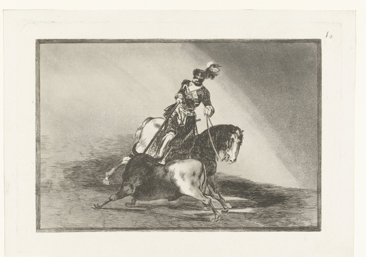 Kaiser Karl V. im Kampf mit einem Stier von Francisco de Goya
