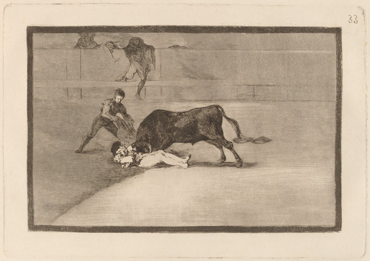 Der unglückliche Tod von Pepe Illo in der Arena von Madrid von Francisco de Goya