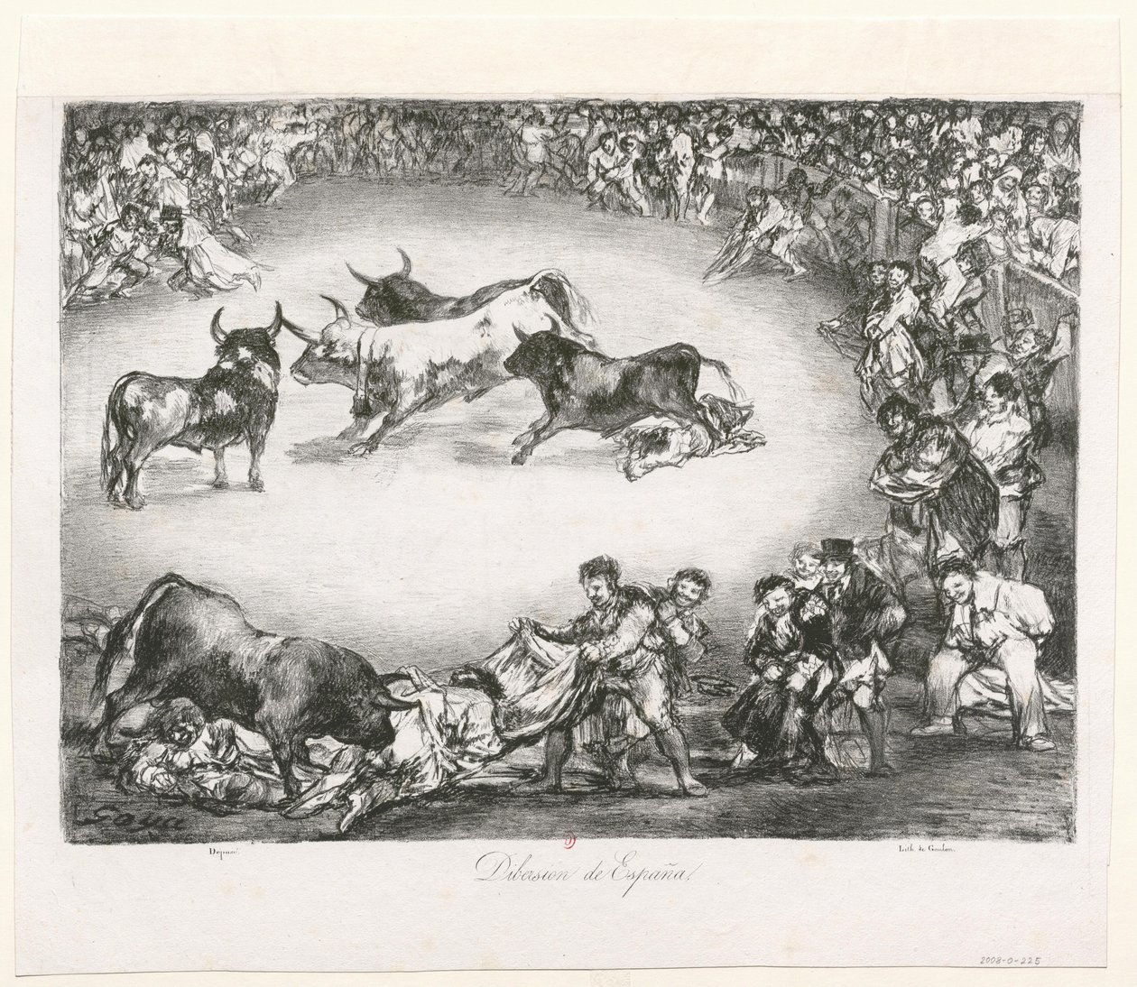 [Die Stiere von Bordeaux: Spanisches Vergnügen] von Francisco de Goya