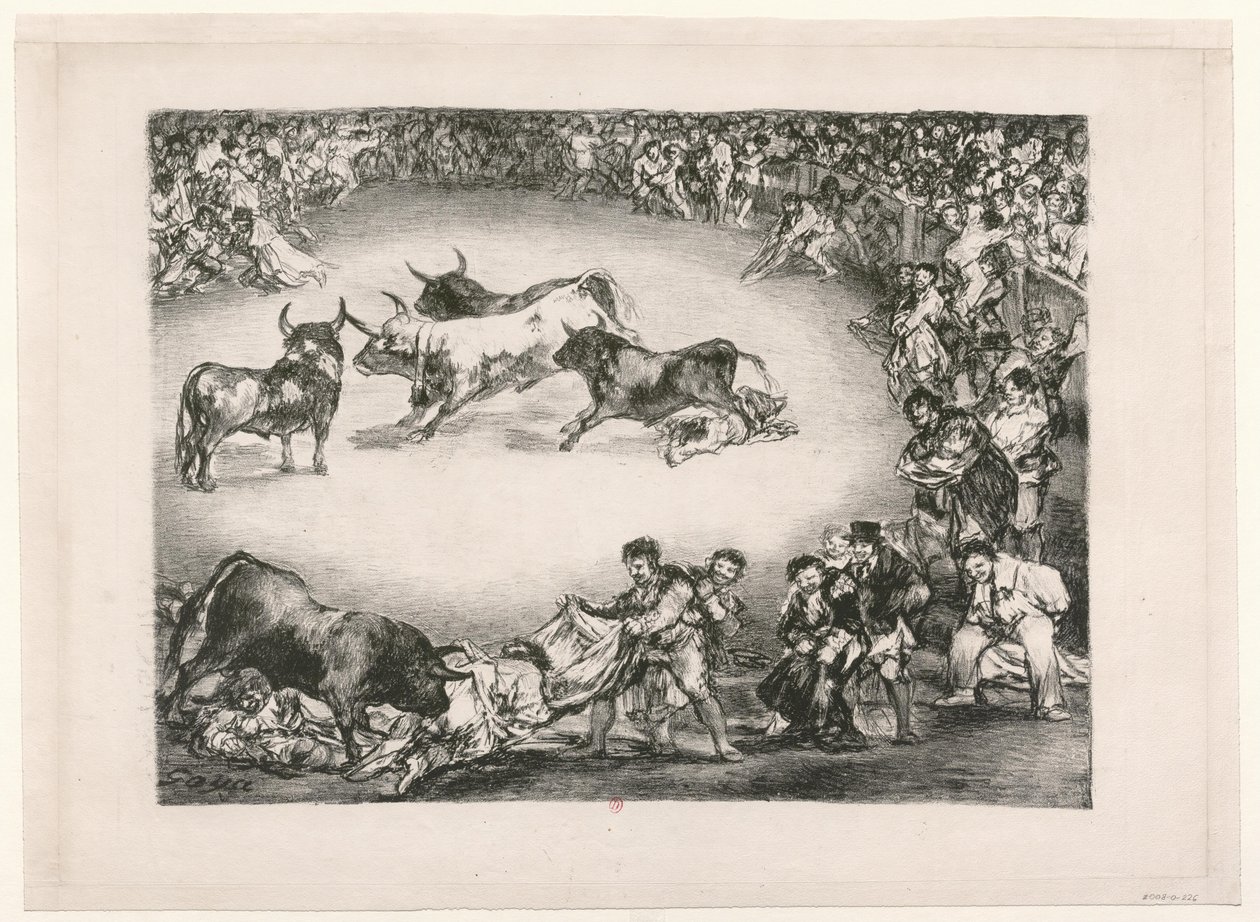 [Die Stiere von Bordeaux: Spanisches Divertissement] von Francisco de Goya