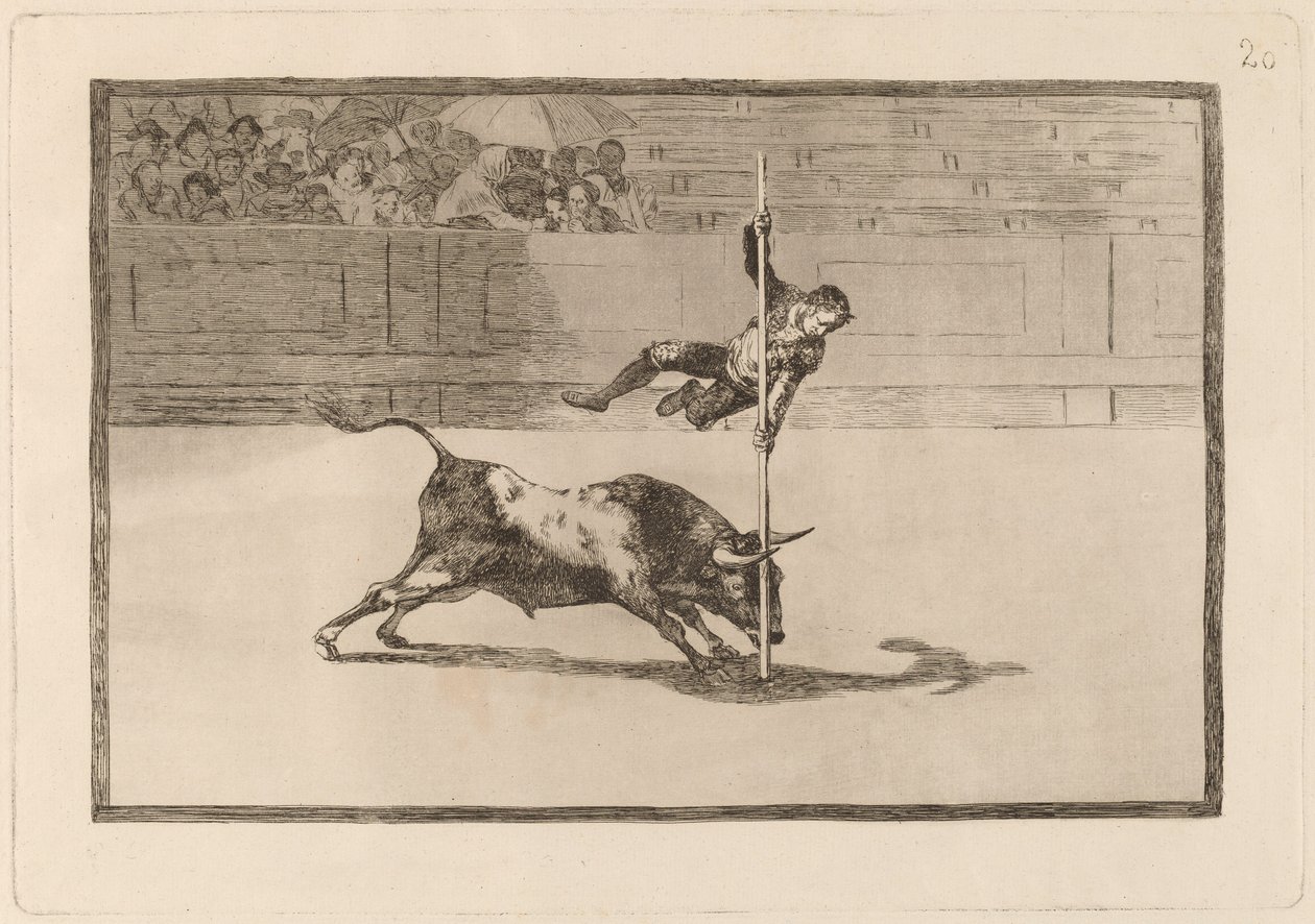 Die Beweglichkeit und Kühnheit von Juanito Apinani in der Arena von Madrid von Francisco de Goya