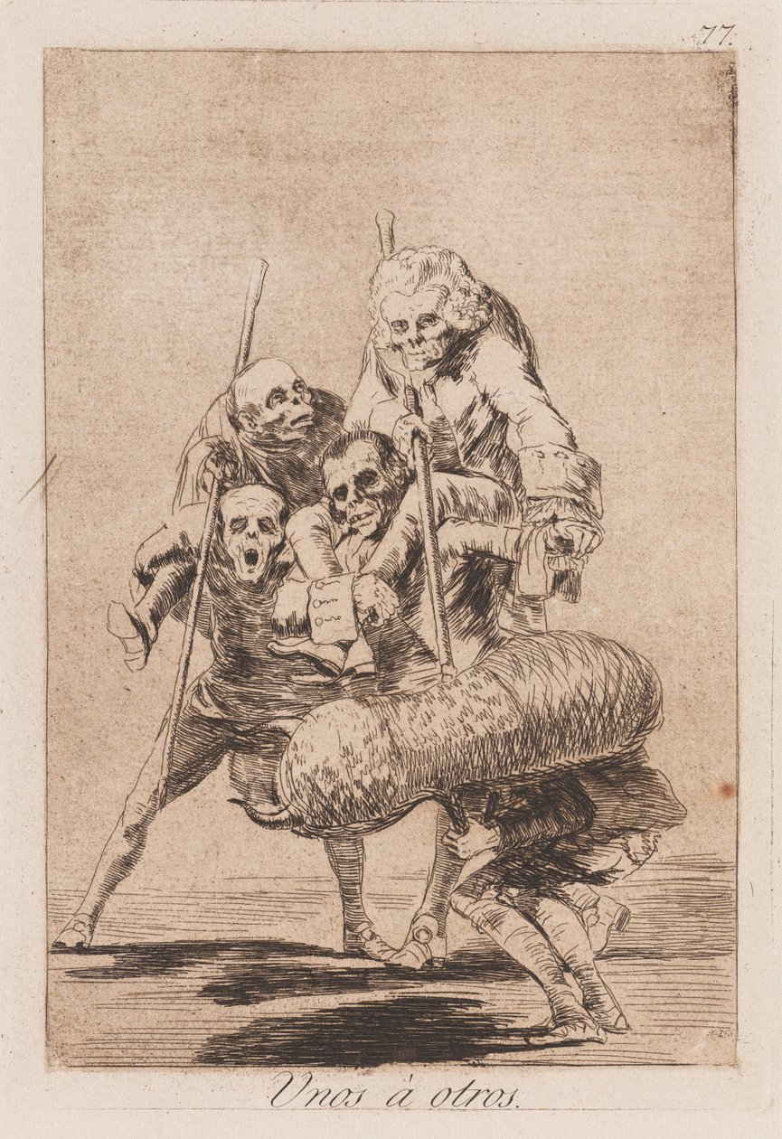 Schein-Stierkampf, spätes 18.-frühes 19. Jahrhundert von Francisco de Goya