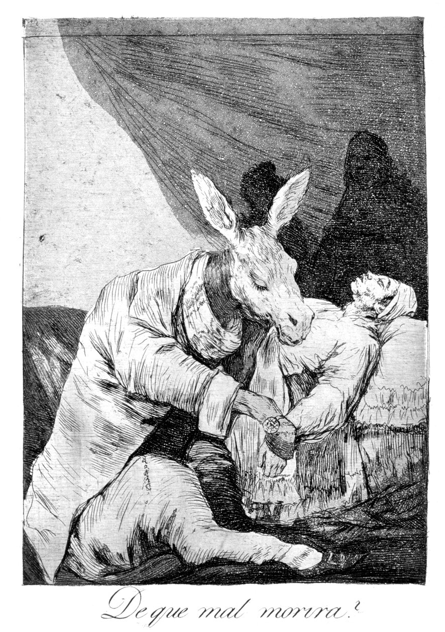 An welcher Krankheit er starb, 1799 von Francisco de Goya