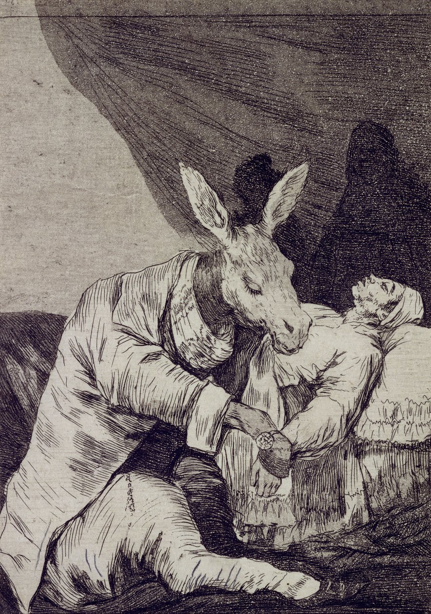 Von welchem Übel wird er sterben Capricho Nr. 40 von Francisco de Goya