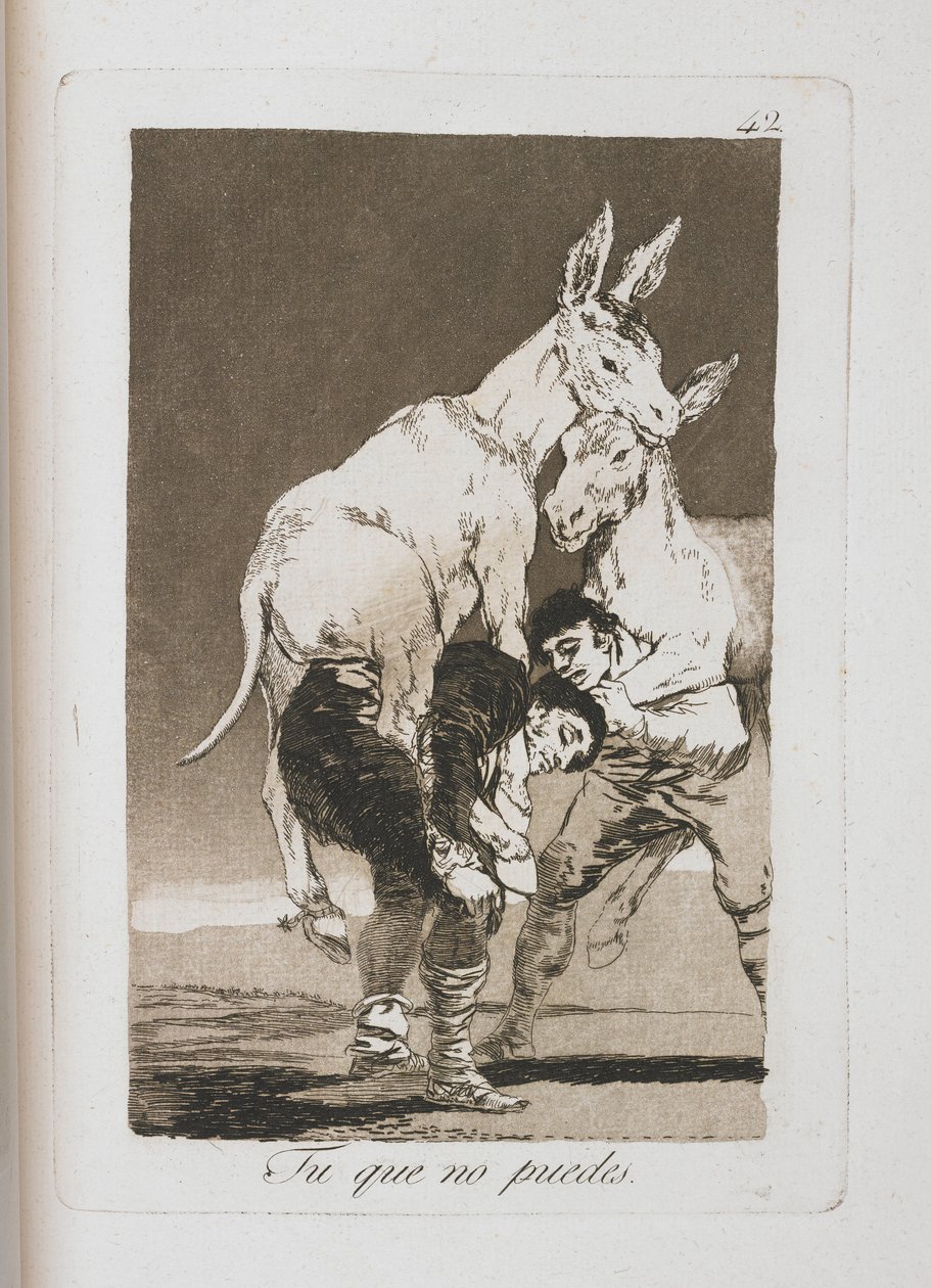 Platte aus Los Caprichos, 1797-1798 von Francisco de Goya
