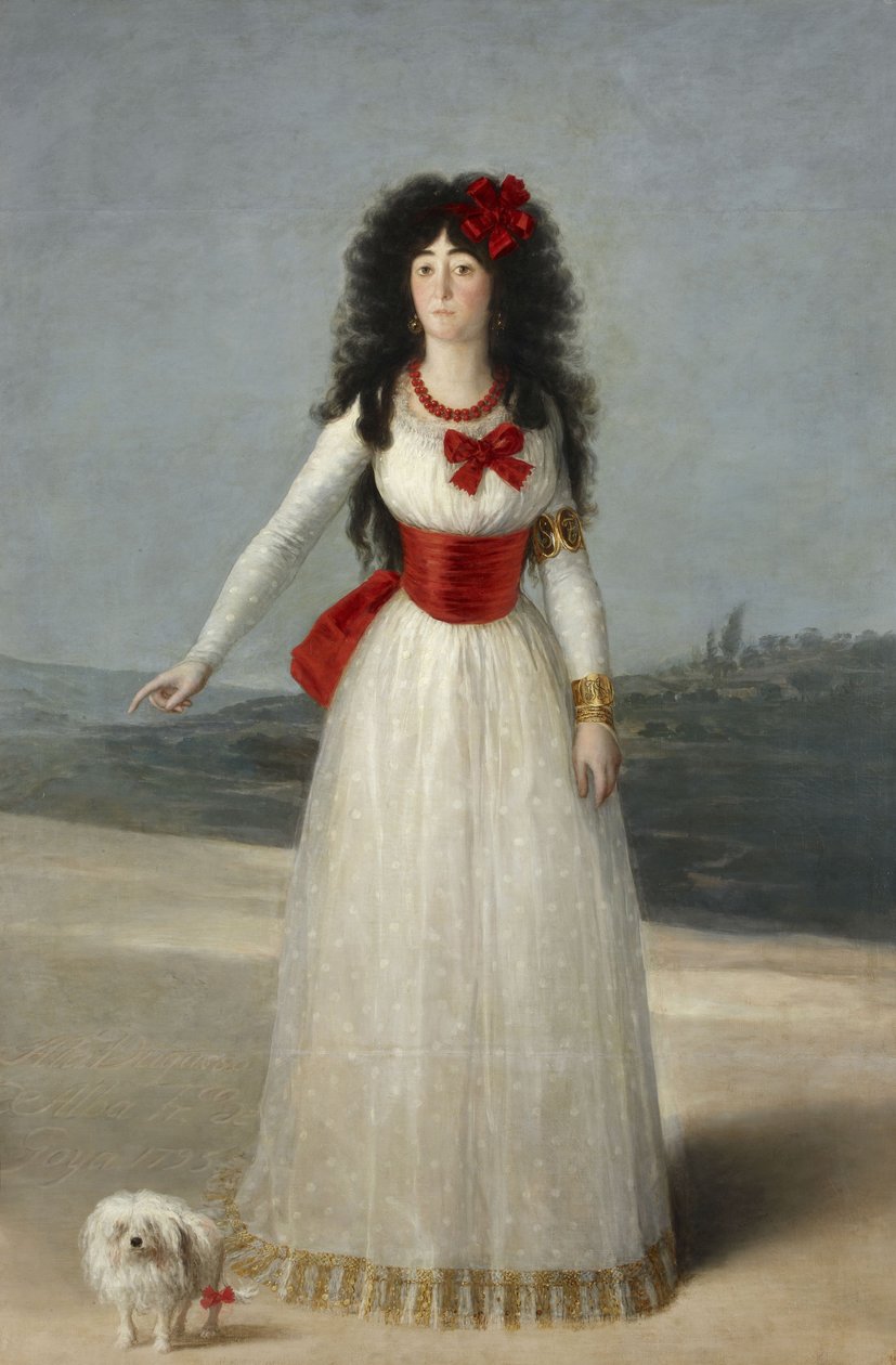 Porträt von María Cayetana de Silva, 13. Herzogin von Alba, 1795 von Francisco de Goya