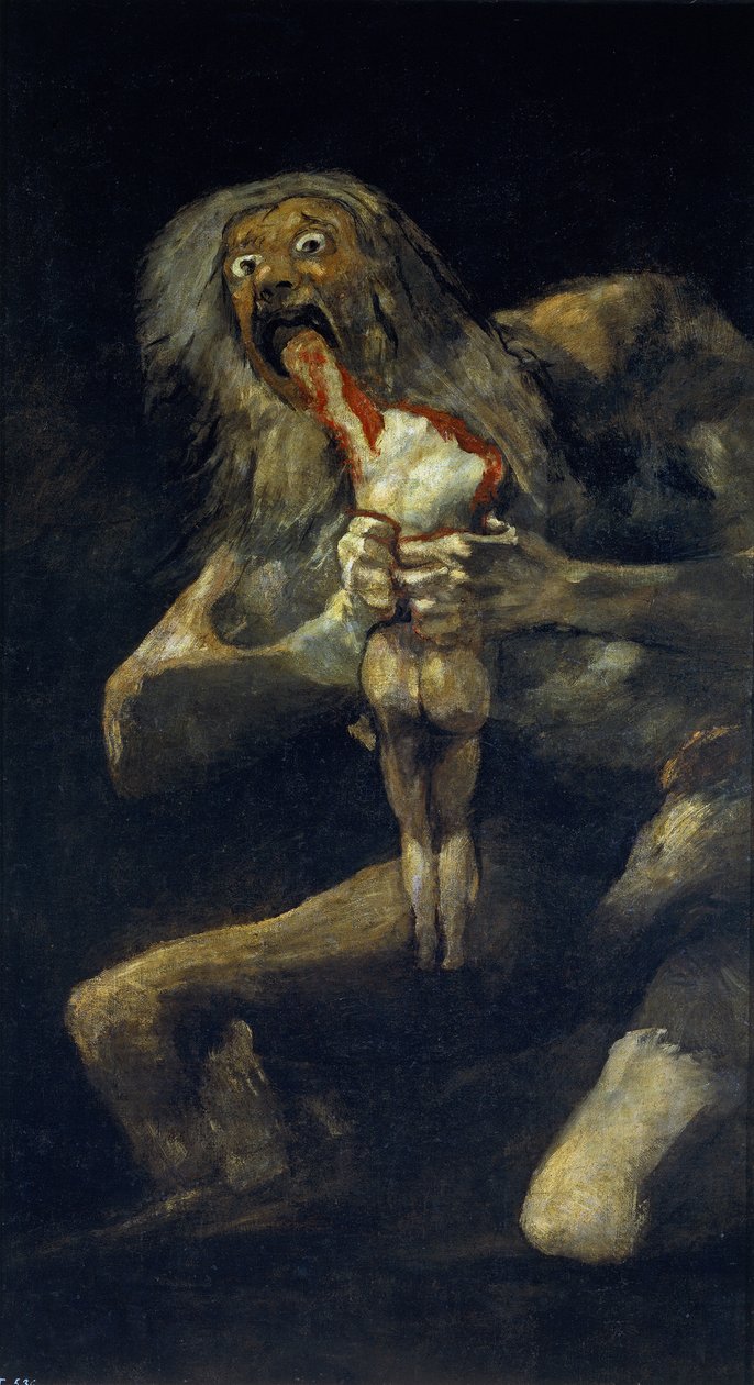 Saturn verschlingt seinen Sohn von Francisco de Goya