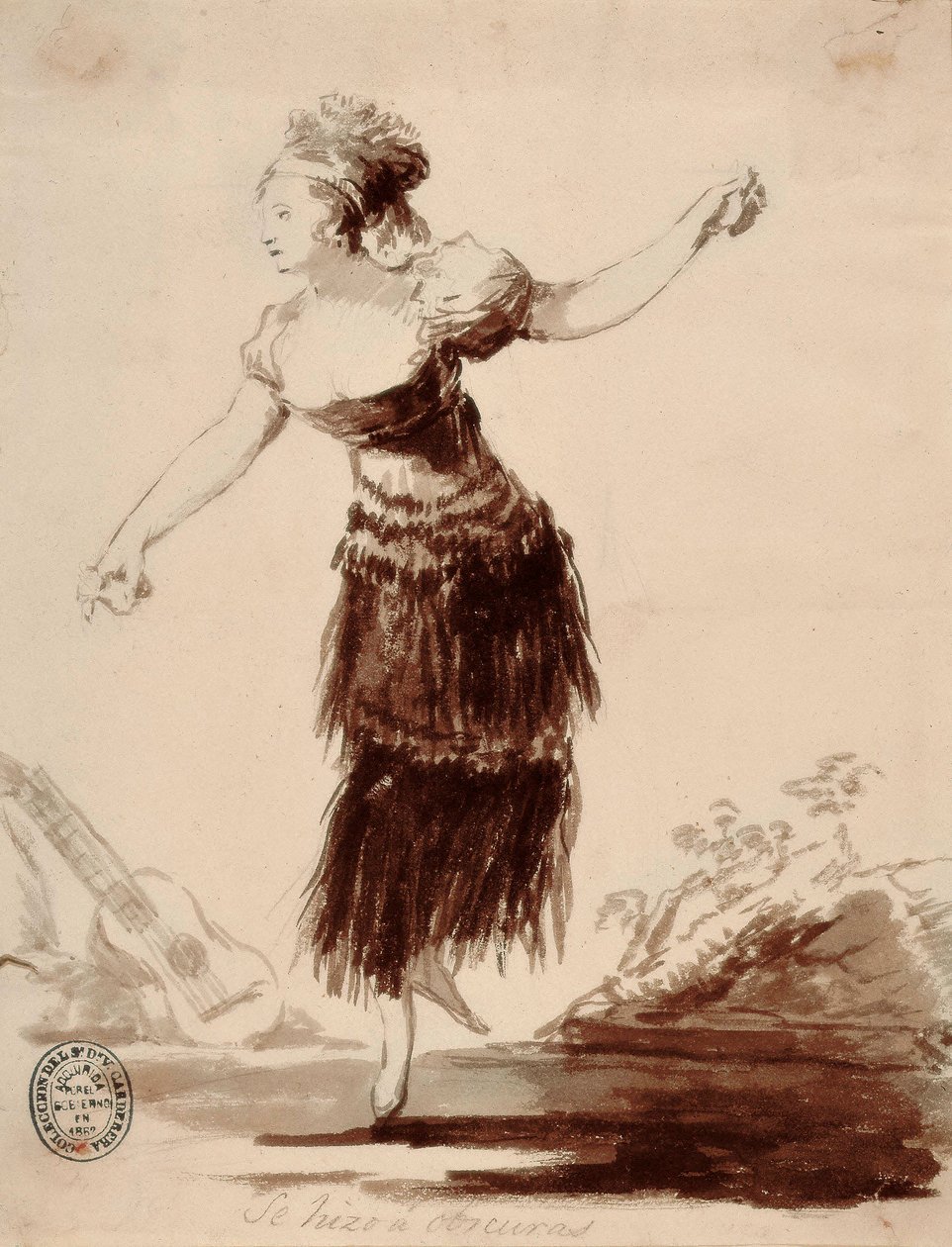 Se hizo a oscuras (Sie wurde von dem Schatten erschaffen) von Francisco de Goya