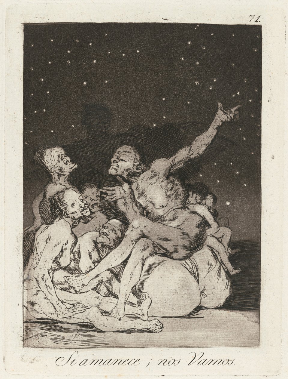 Wenn der Tag anbricht, werden wir losfahren von Francisco de Goya