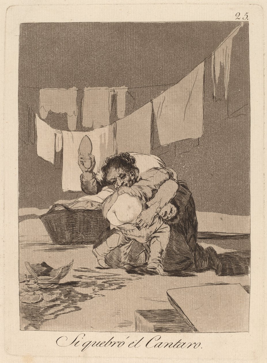 Ja, er hat den Krug zerbrochen von Francisco de Goya
