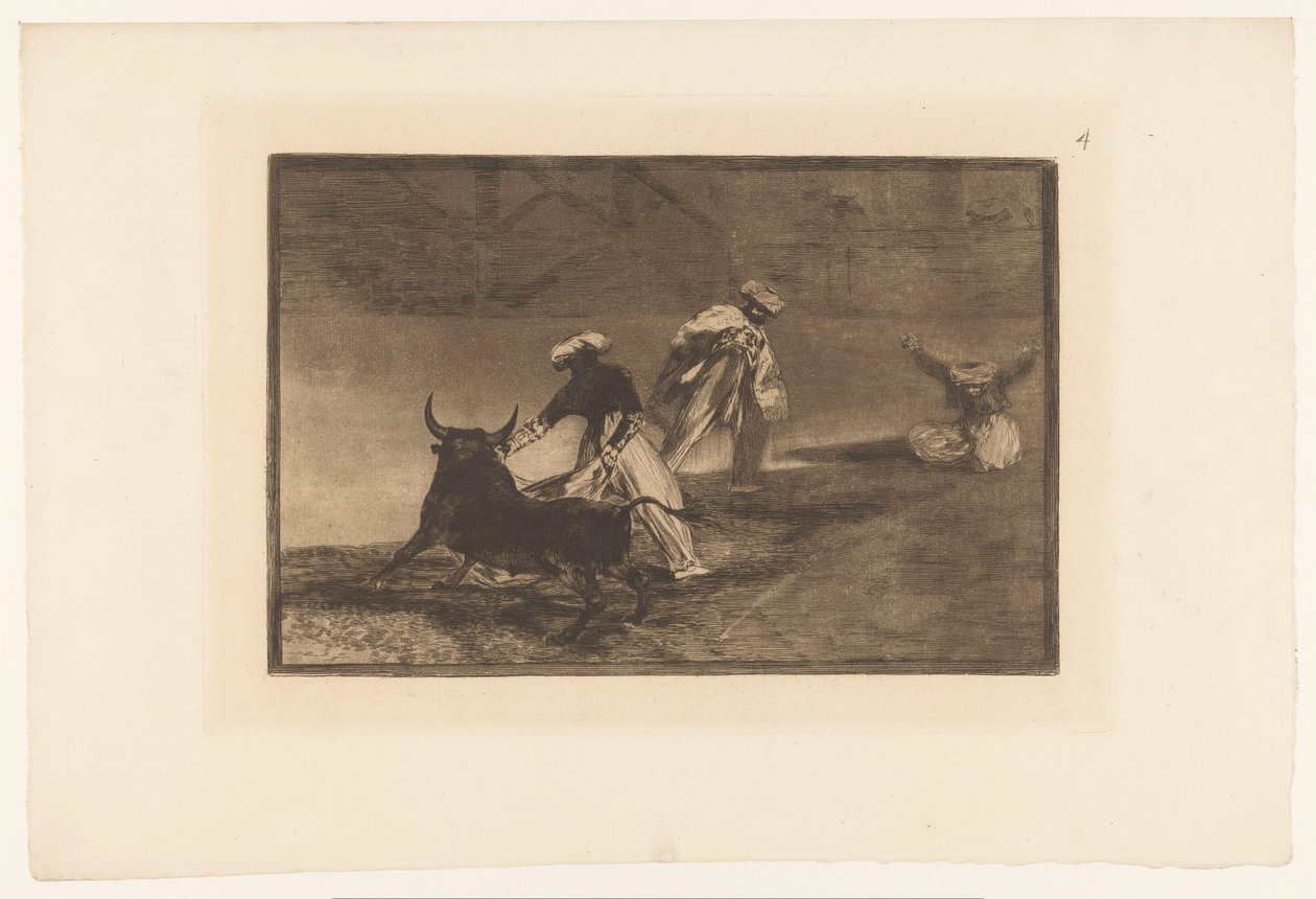 Stierkämpfer in einer Arena von Francisco de Goya