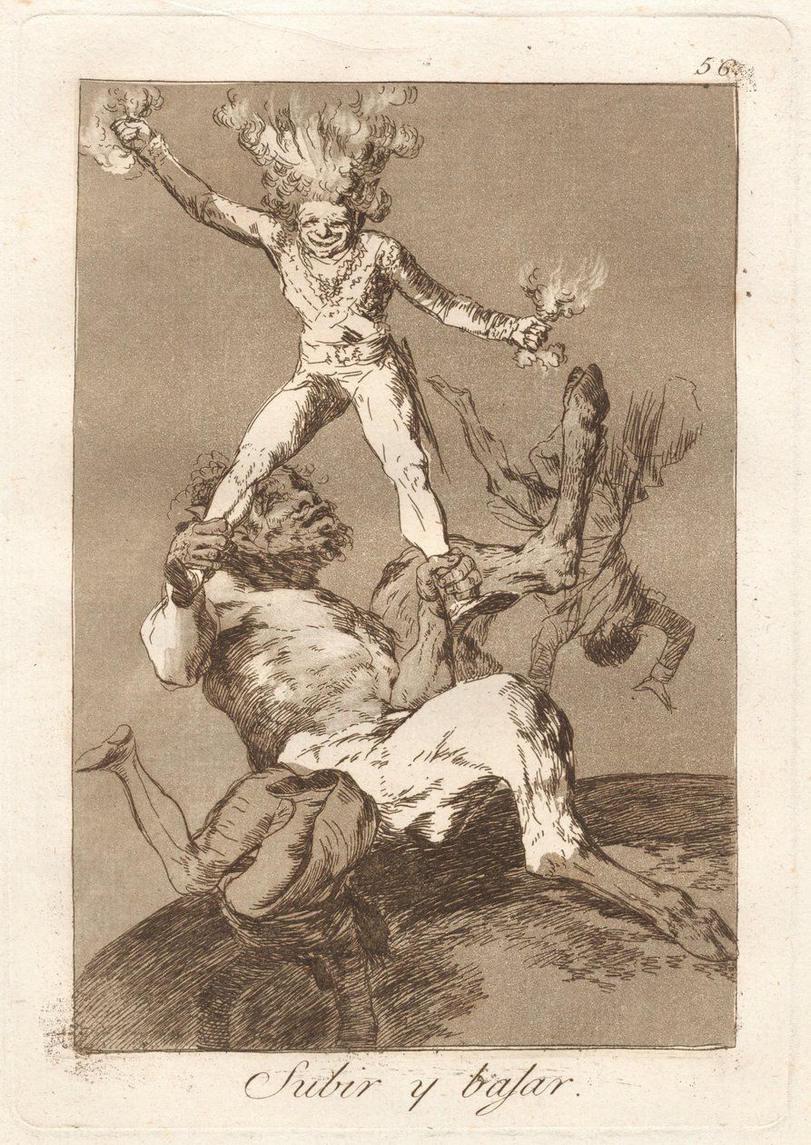Subir y bajar (Aufsteigen und Fallen) von Francisco de Goya