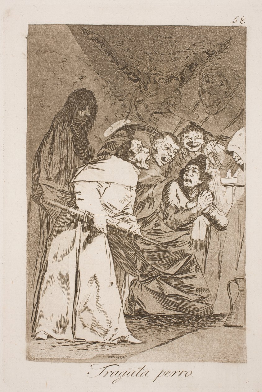 Nimm es, dein Hund! von Francisco de Goya