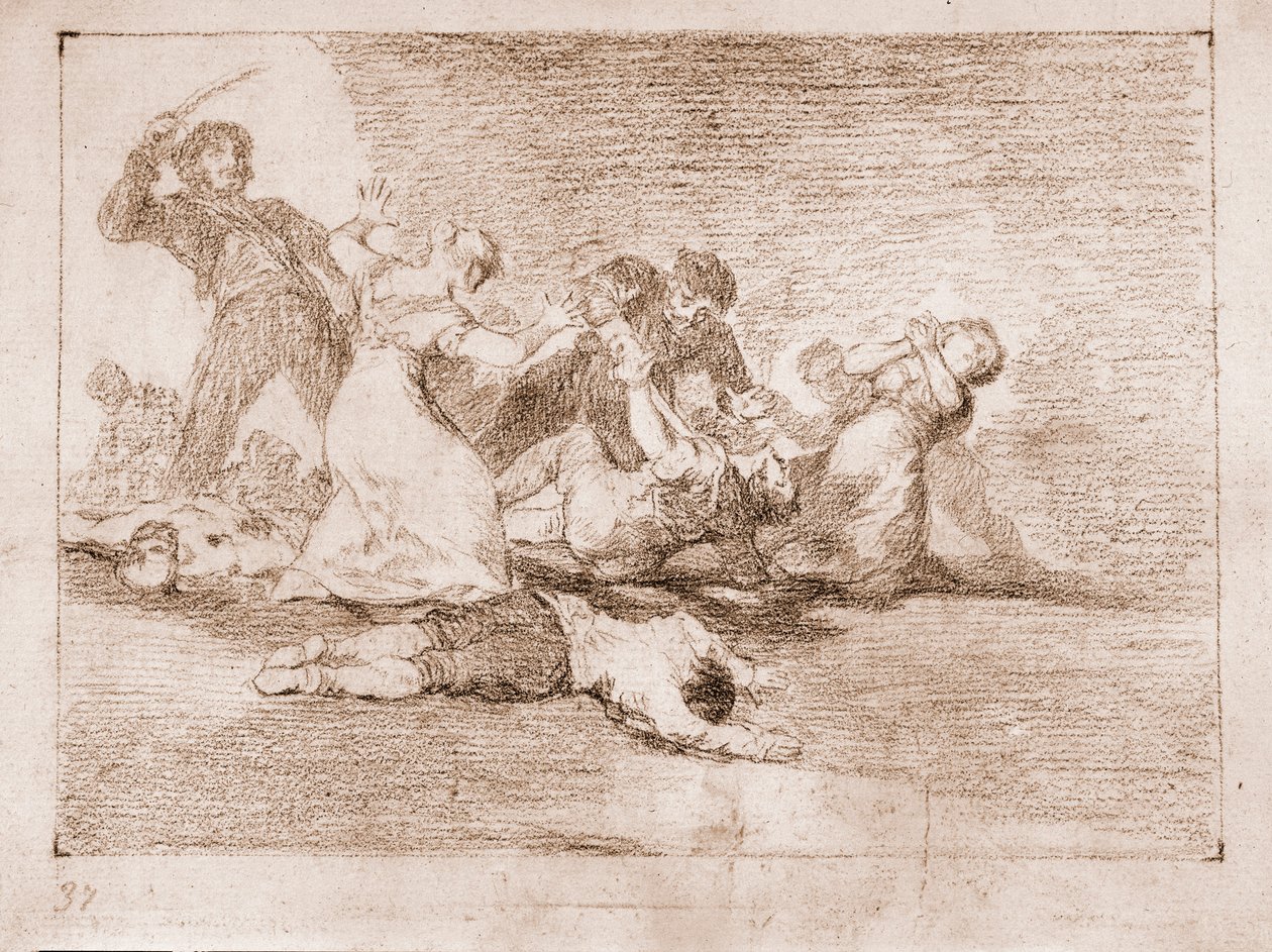 Die Schrecken des Krieges: Schändlicher Gewinn von Francisco de Goya