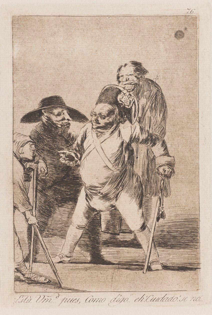 Die Gewohnheit des Kommandos, spätes 18. - frühes 19. Jahrhundert (Druck) von Francisco de Goya