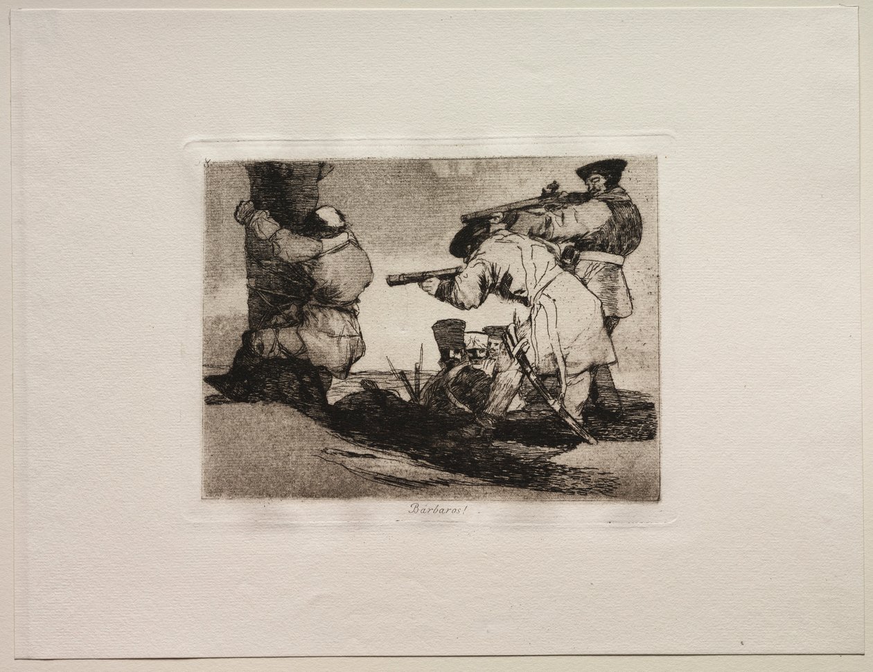 Die Schrecken des Krieges: Barbaren! von Francisco de Goya