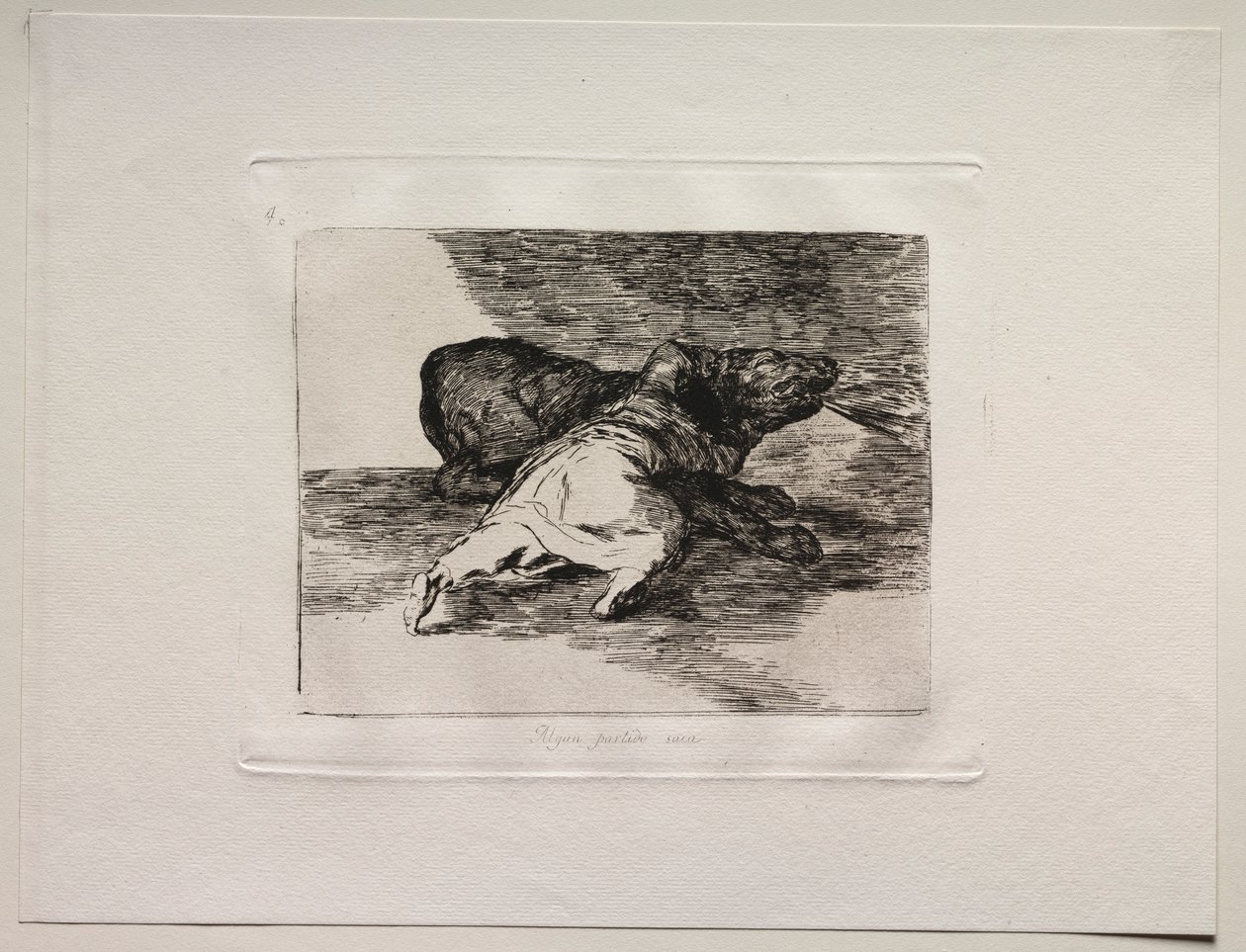 Die Schrecken des Krieges: Er bekommt etwas davon ab von Francisco de Goya