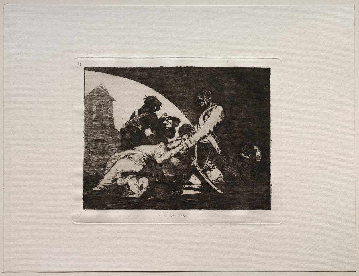 Die Schrecken des Krieges: Weder diese. von Francisco de Goya