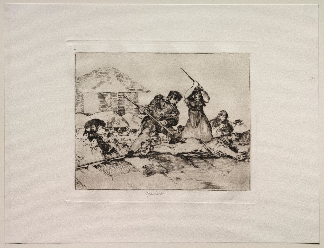 Die Schrecken des Krieges: Pöbel von Francisco de Goya