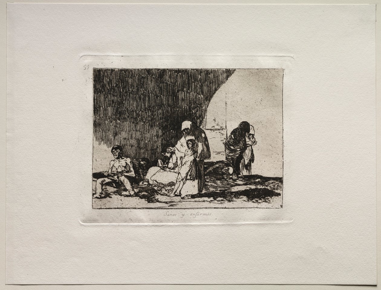 Die Schrecken des Krieges: Die Gesunden und die Kranken von Francisco de Goya